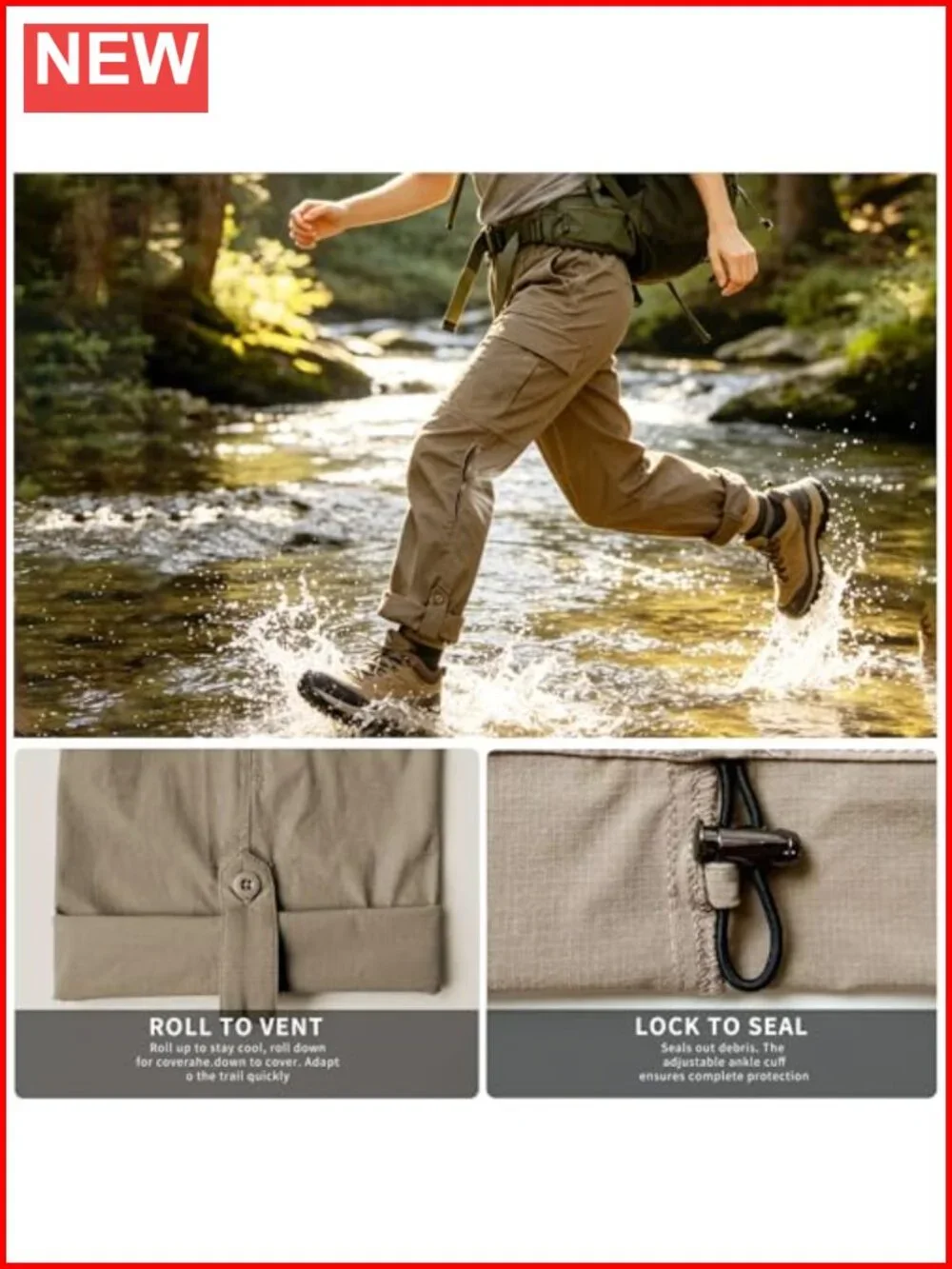 Lightweight Quick Dry Convertible Hiking Pants Travel Outdoor